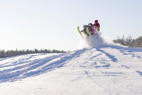 Schnee-Scooter in Finnland