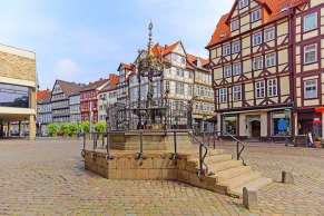 Hannover Holzmarkt mit Brunnen