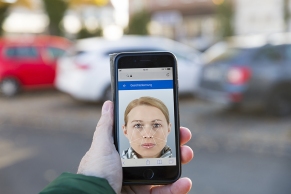 Gesichterkennung auf dem Handy